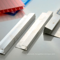 Factory price polycarbonate sheet connector u & h aluminium profile for sale